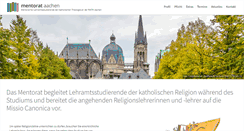 Desktop Screenshot of mentorat-aachen.de