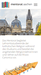 Mobile Screenshot of mentorat-aachen.de